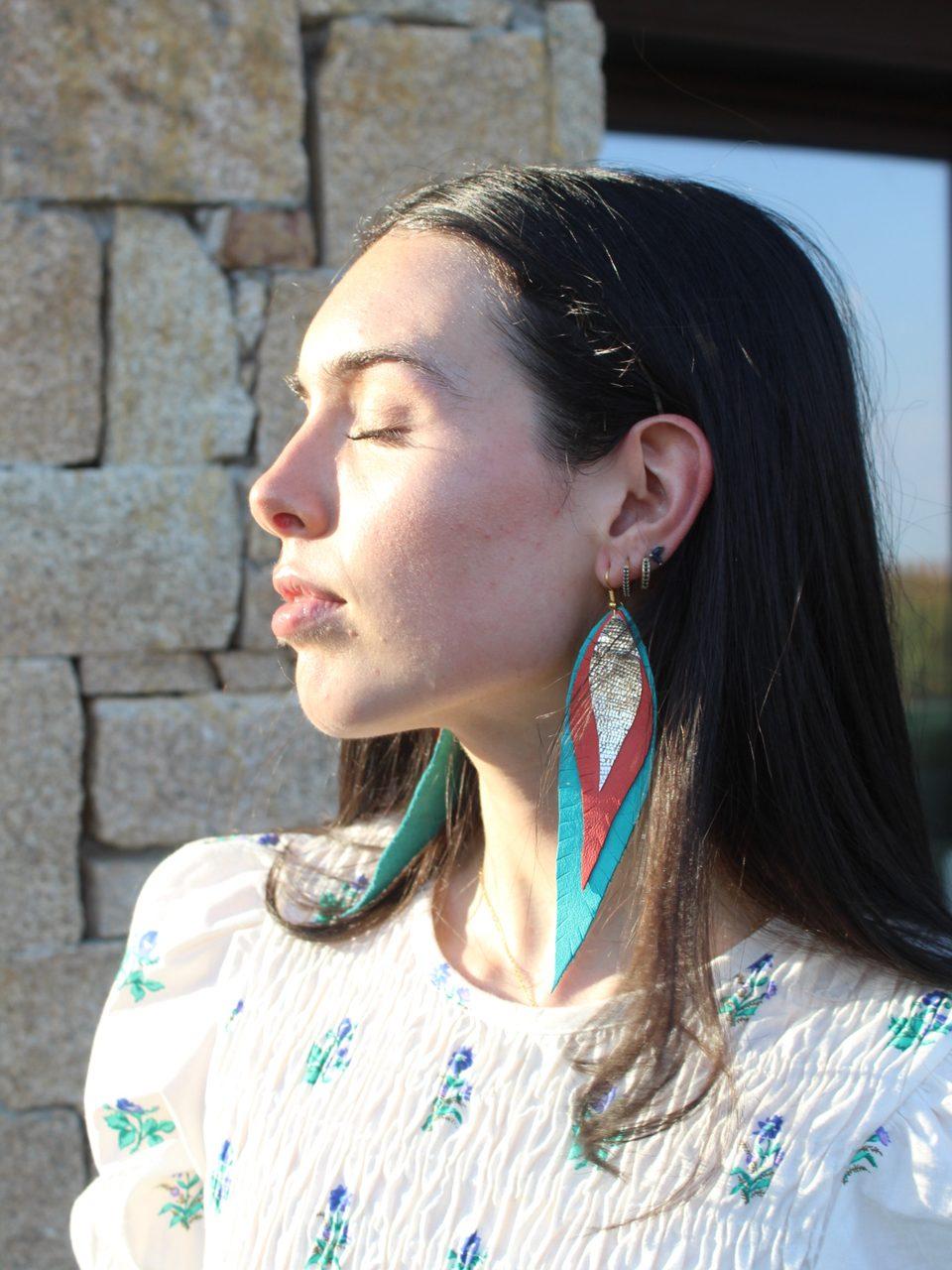 Pendientes de Vimanca Studio puestos