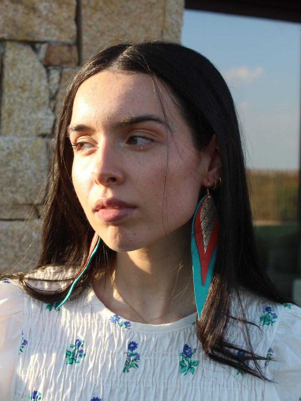 Pendientes de Vimanca Studio puestos